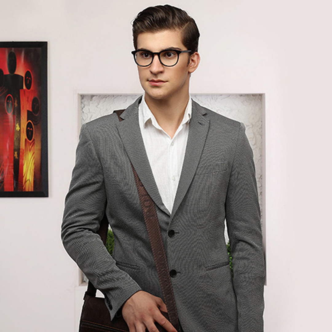 John Jacobs Light Brown Full Rim Round left side