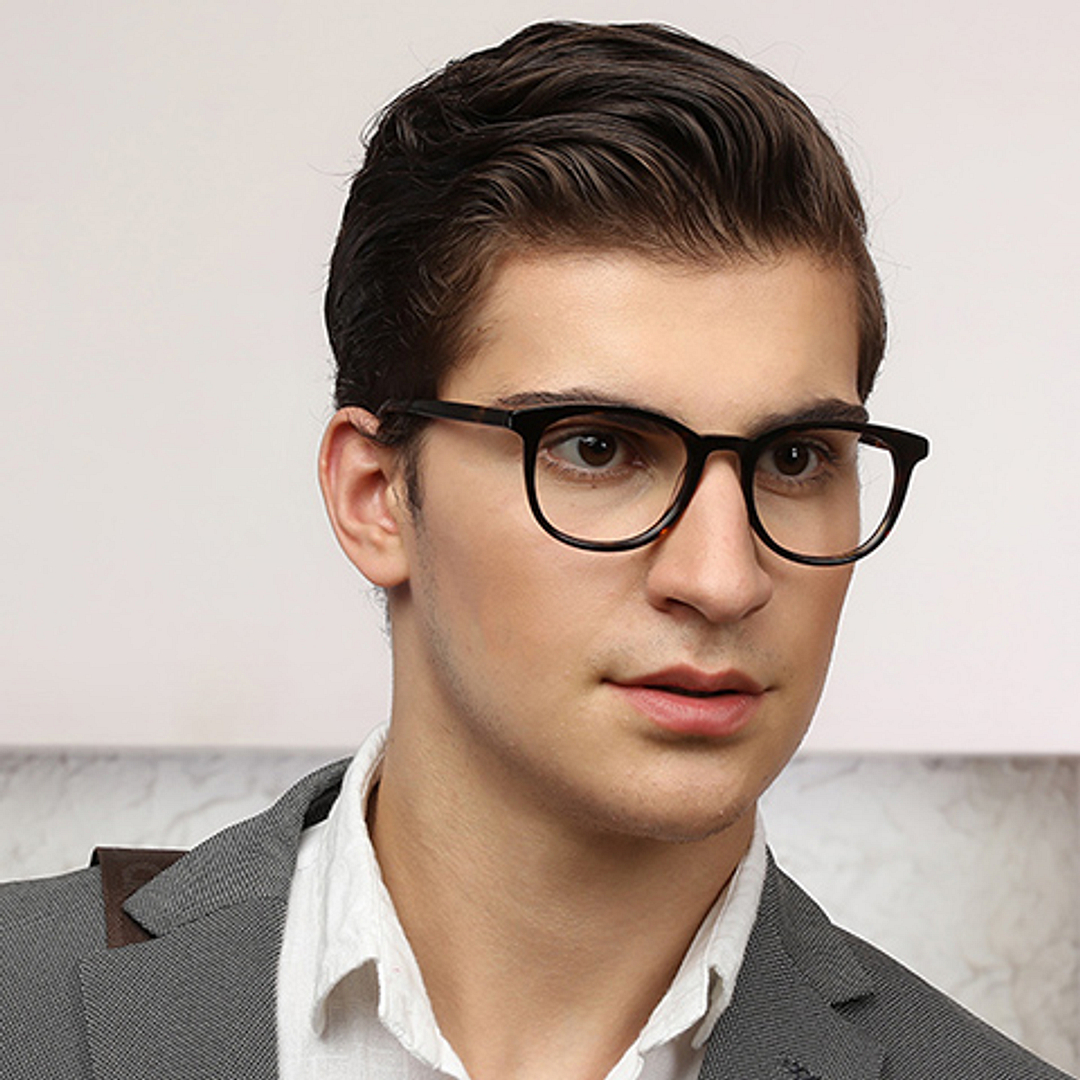 John Jacobs Light Brown Full Rim Round right side