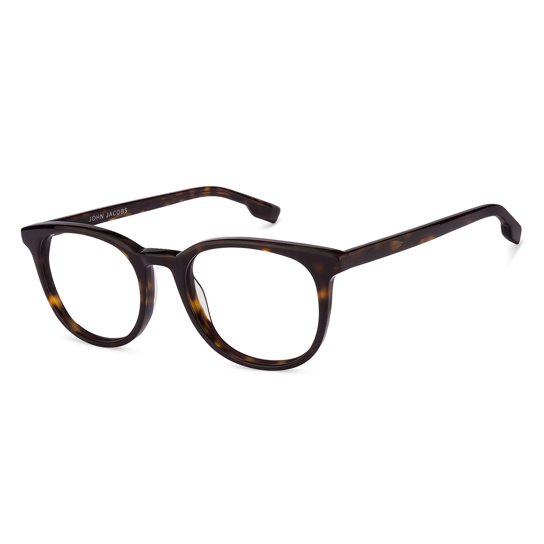 John Jacobs Light Brown Full Rim Round left side