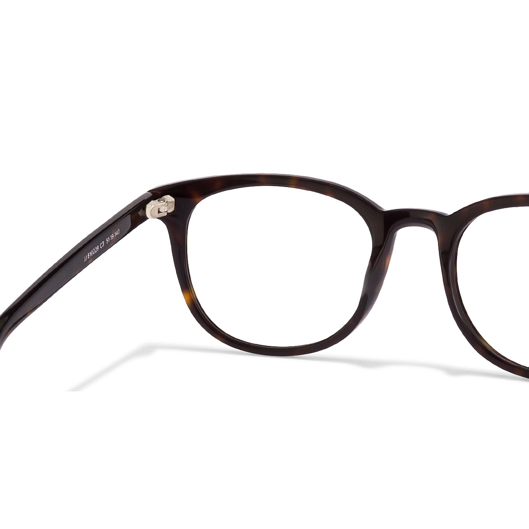 John Jacobs Light Brown Full Rim Round right side