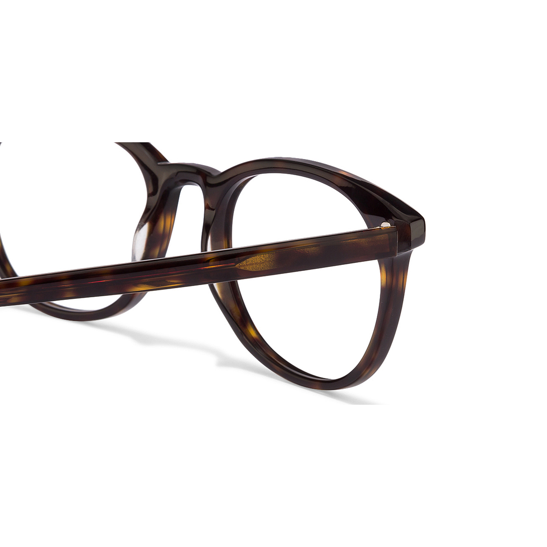 John Jacobs Light Brown Full Rim Round left side
