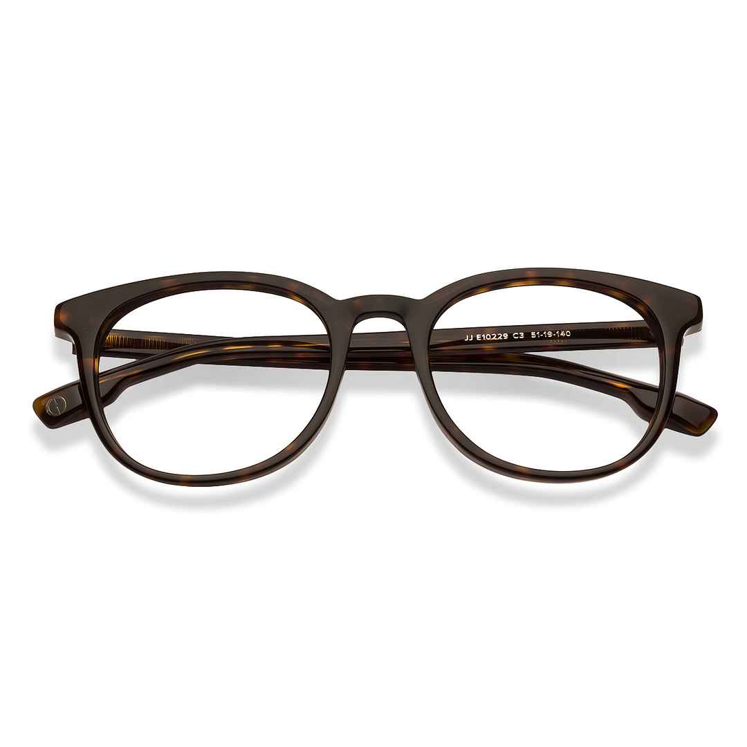 John Jacobs Light Brown Full Rim Round right side