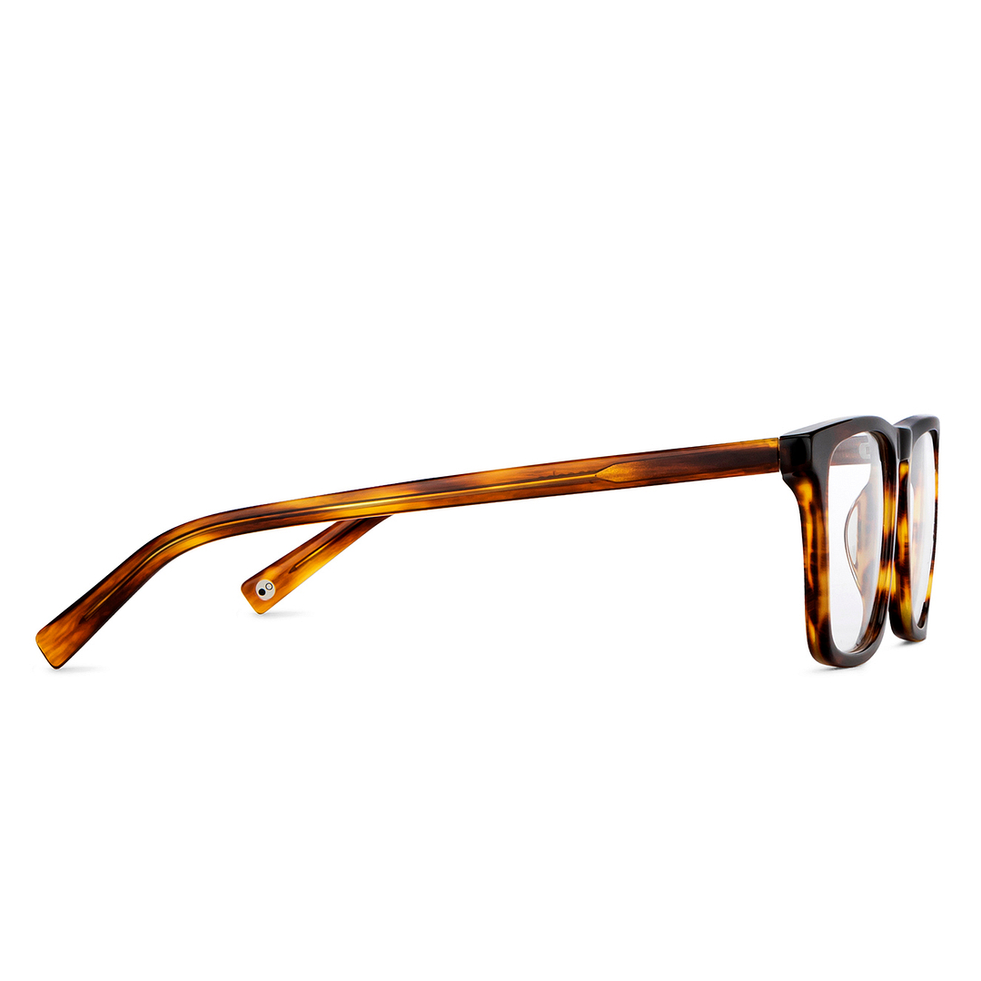 John Jacobs Light Brown Full Rim Rectangle left side