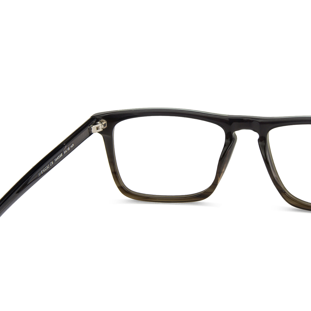 John Jacobs Dark Gray Full Rim Square right side