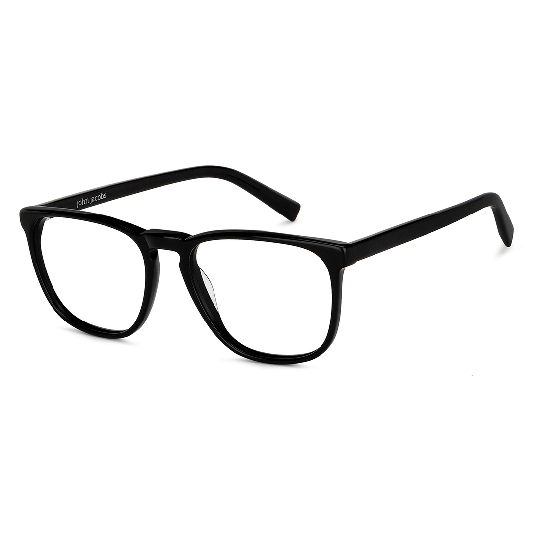John Jacobs Online Black Full Rim Square right side