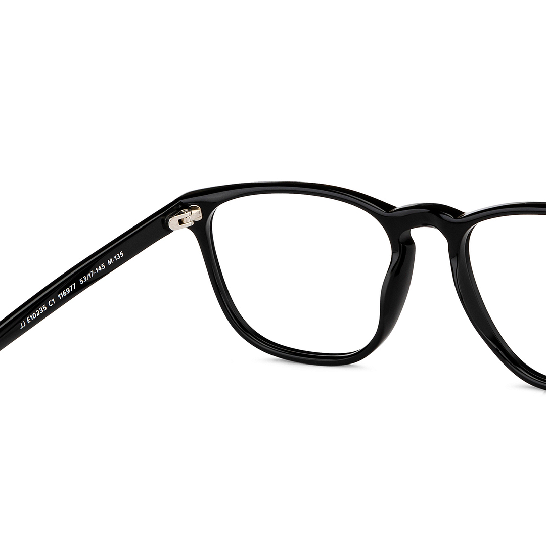 John Jacobs Online Black Full Rim Square right side
