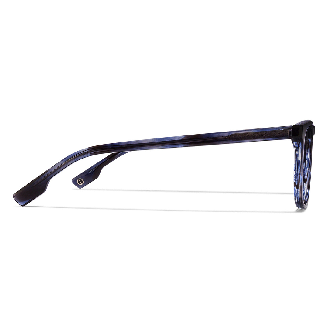 John Jacobs Blue Transparent Full Rim Square right side