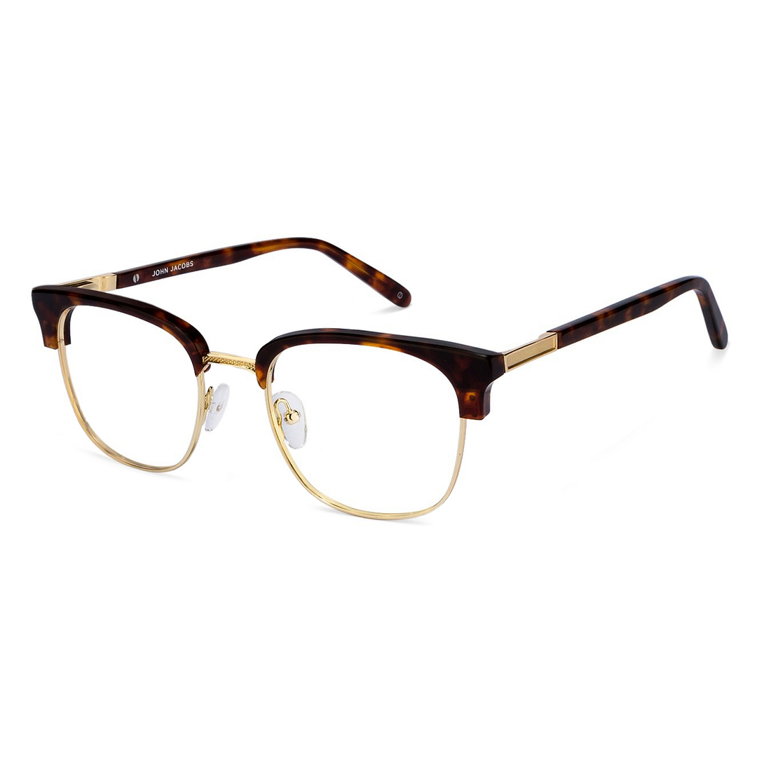 John Jacobs Gold Full Rim Clubmaster right side