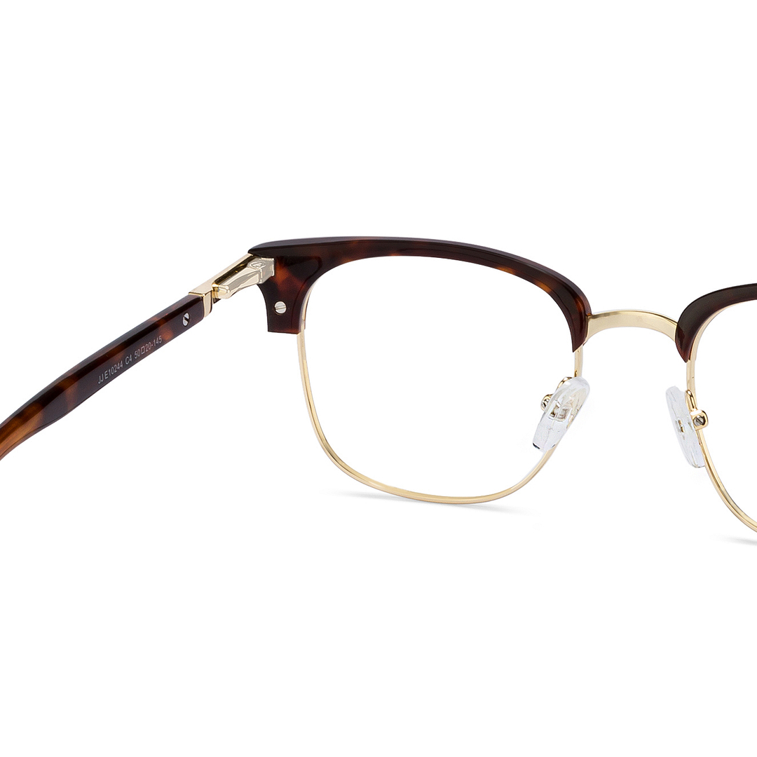 John Jacobs Gold Full Rim Clubmaster right side