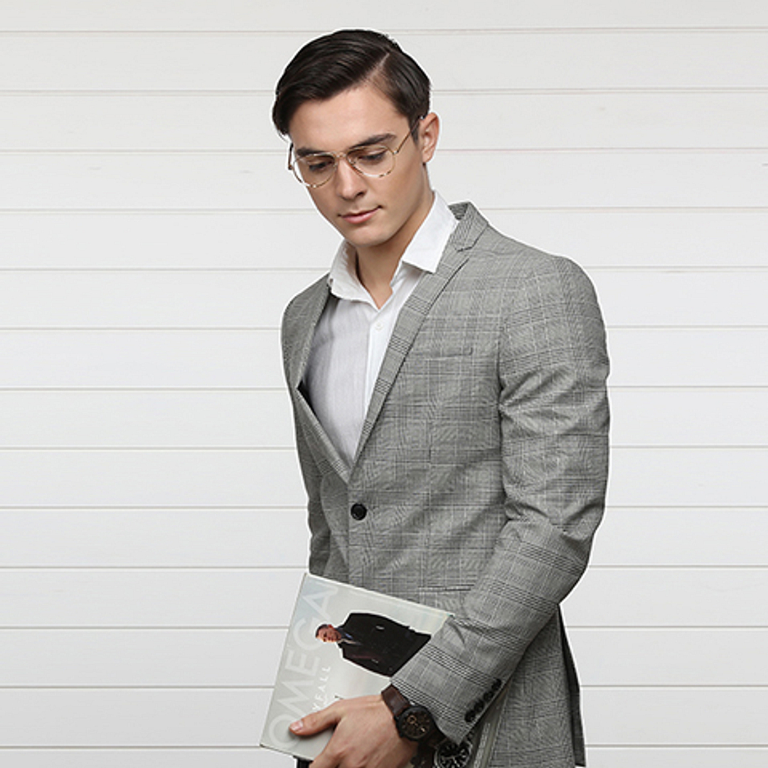 John Jacobs Gold Full Rim Aviator left side