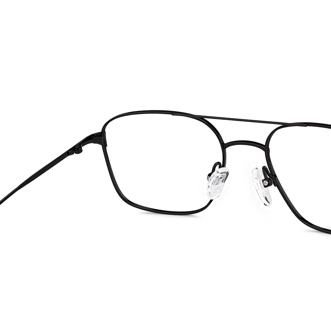 John Jacobs Black Full Rim Square right side