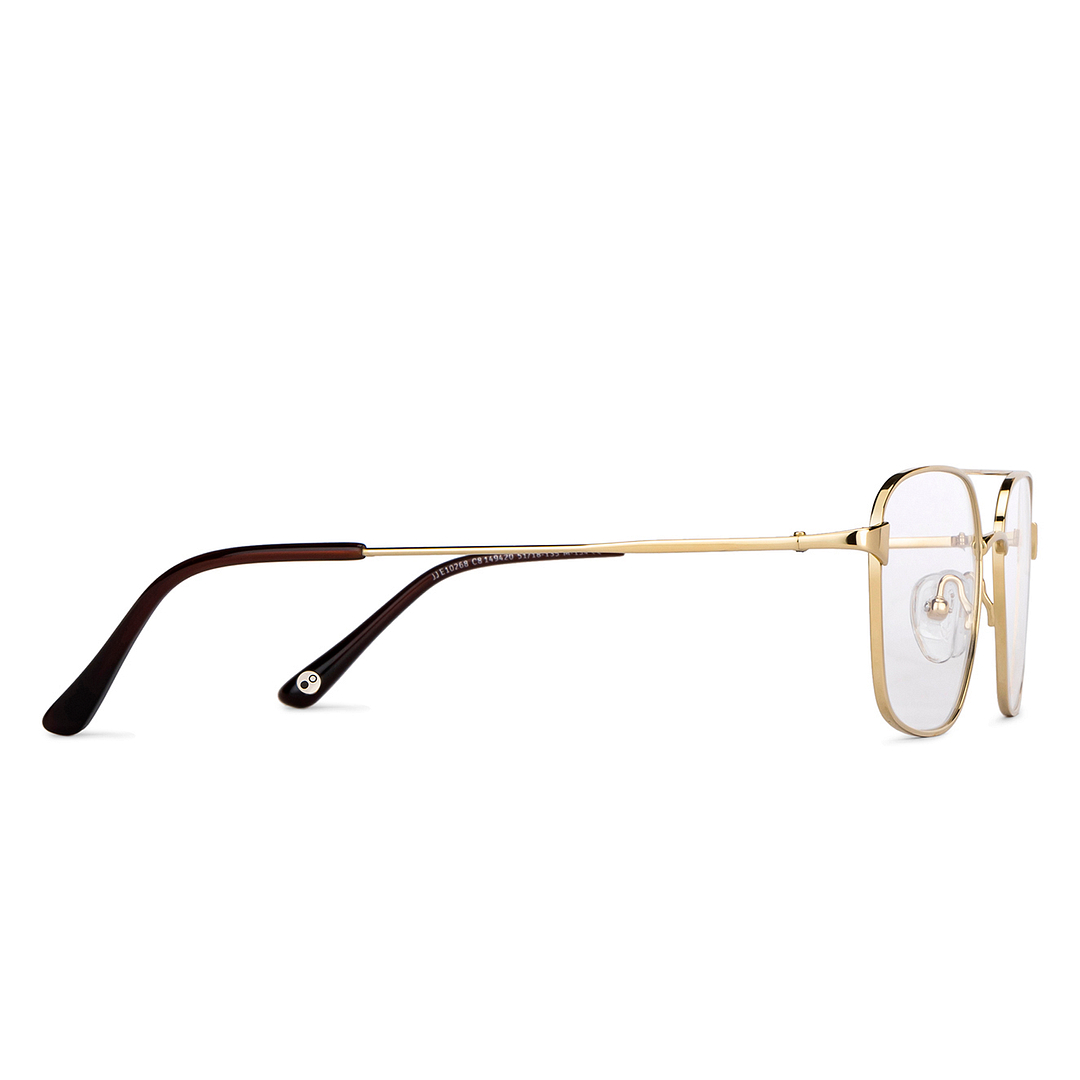 John Jacobs Online Gold Full Rim Square left side