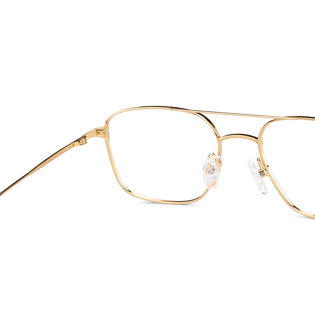 John Jacobs Online Gold Full Rim Square right side