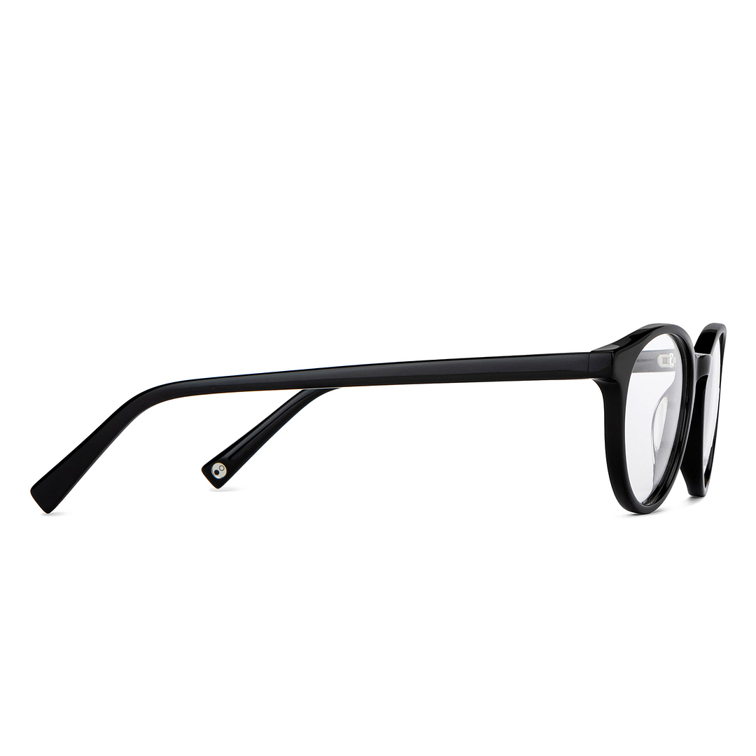 John Jacobs Online Black Full Rim Round left side