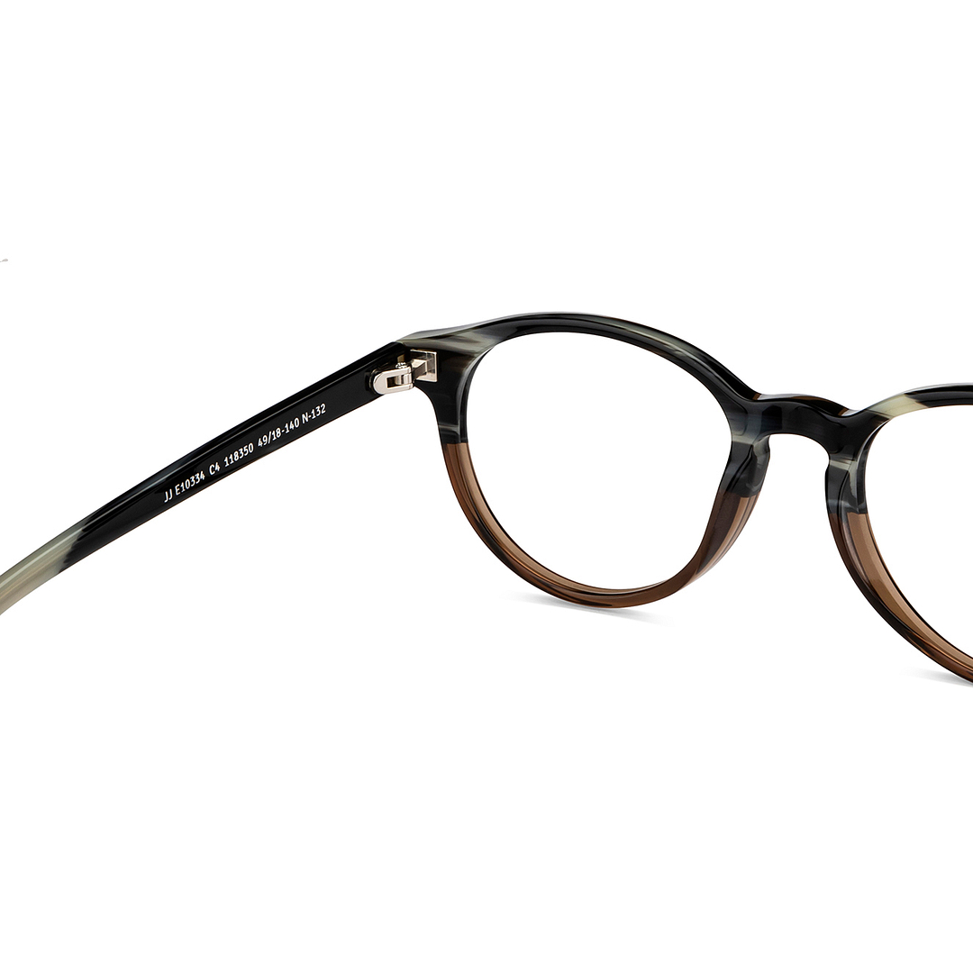 John Jacobs Online Dark Brown Full Rim Round right side