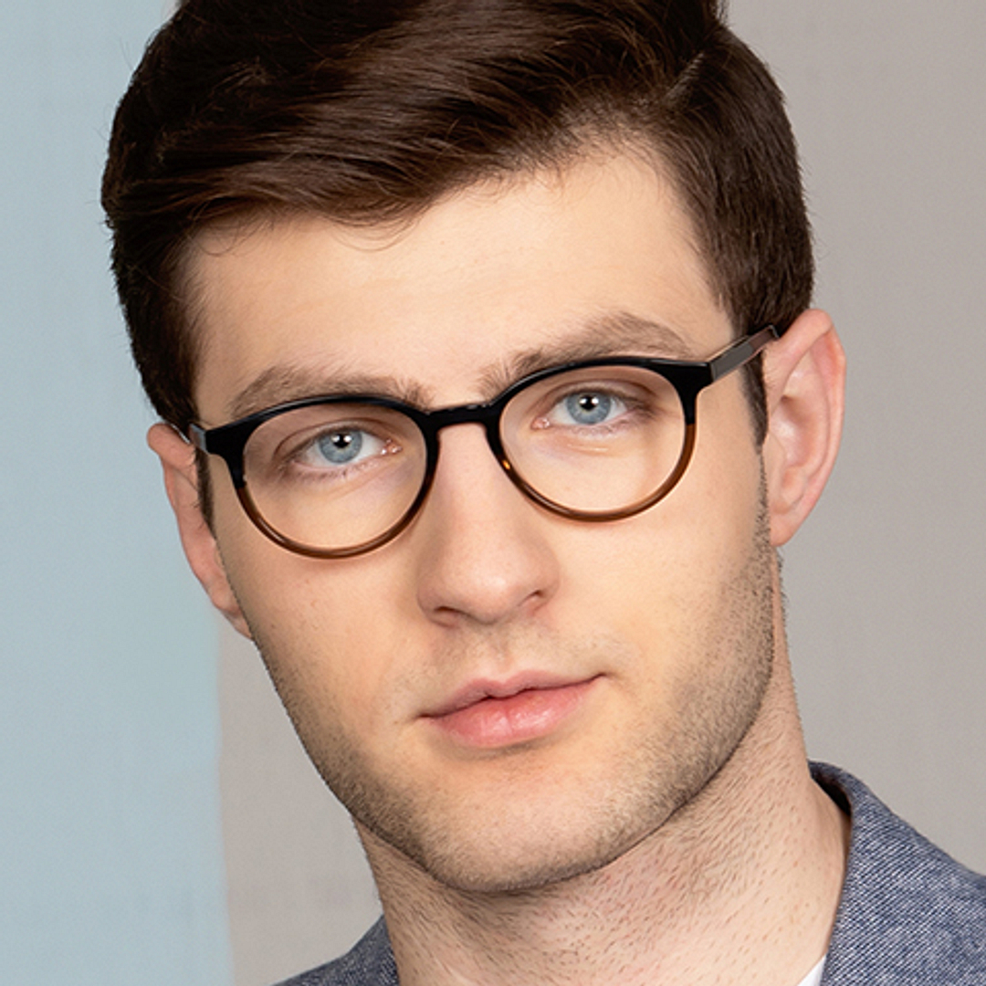 John Jacobs Online Dark Brown Full Rim Round right side