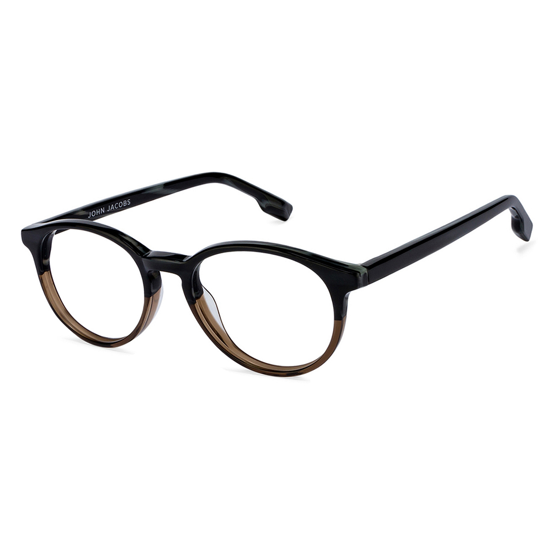John Jacobs Online Dark Brown Full Rim Round right side
