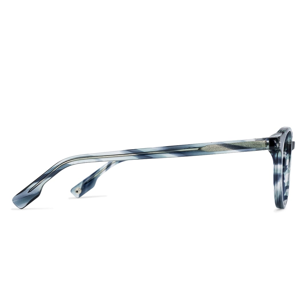 John Jacobs Online Sky Blue Full Rim Round left side