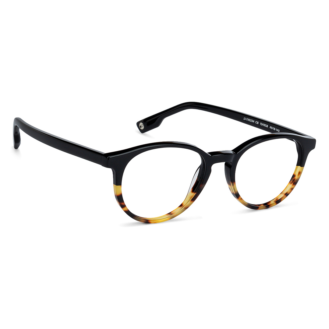 John Jacobs Online Black Full Rim Round left side