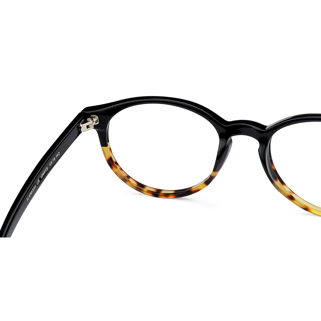 John Jacobs Online Black Full Rim Round left side