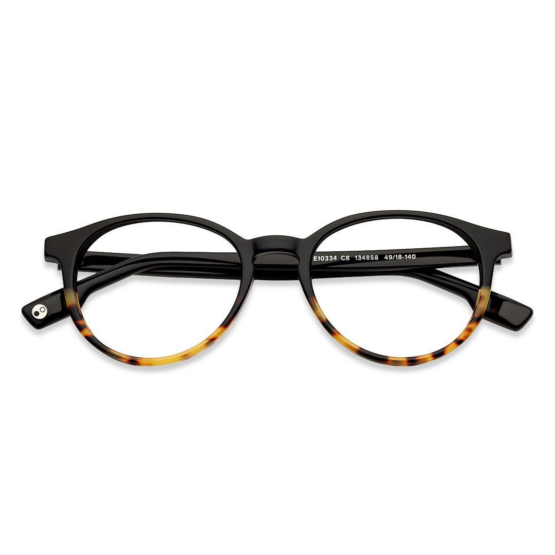John Jacobs Online Black Full Rim Round right side