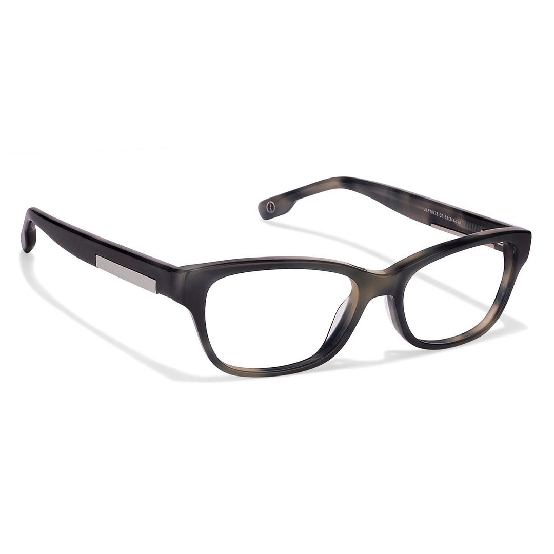 John Jacobs Dark Gray Full Rim Cat Eye left side
