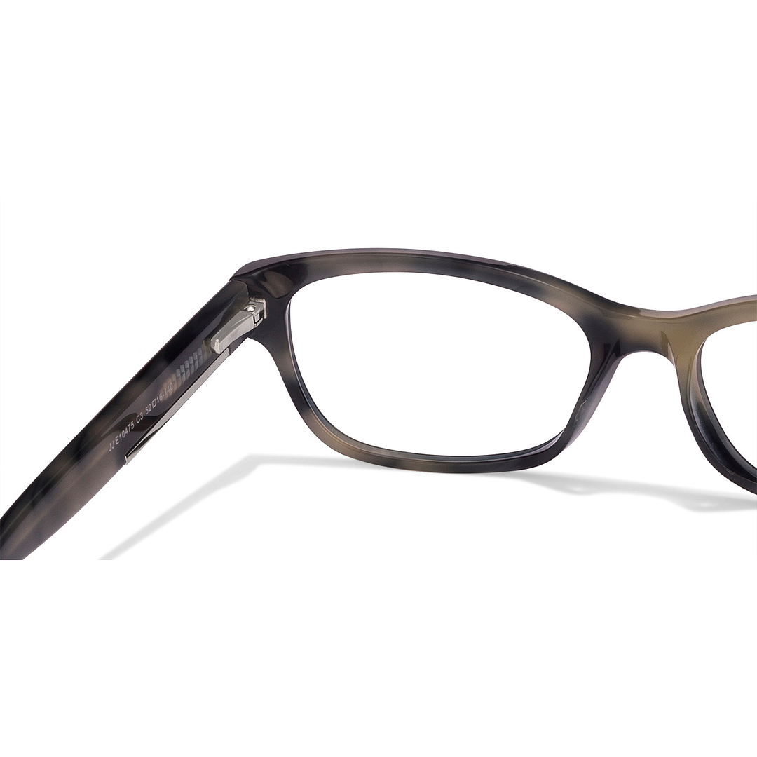 John Jacobs Dark Gray Full Rim Cat Eye left side