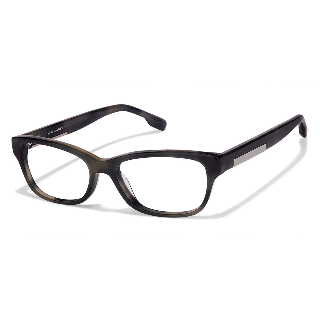 John Jacobs Dark Gray Full Rim Cat Eye left side