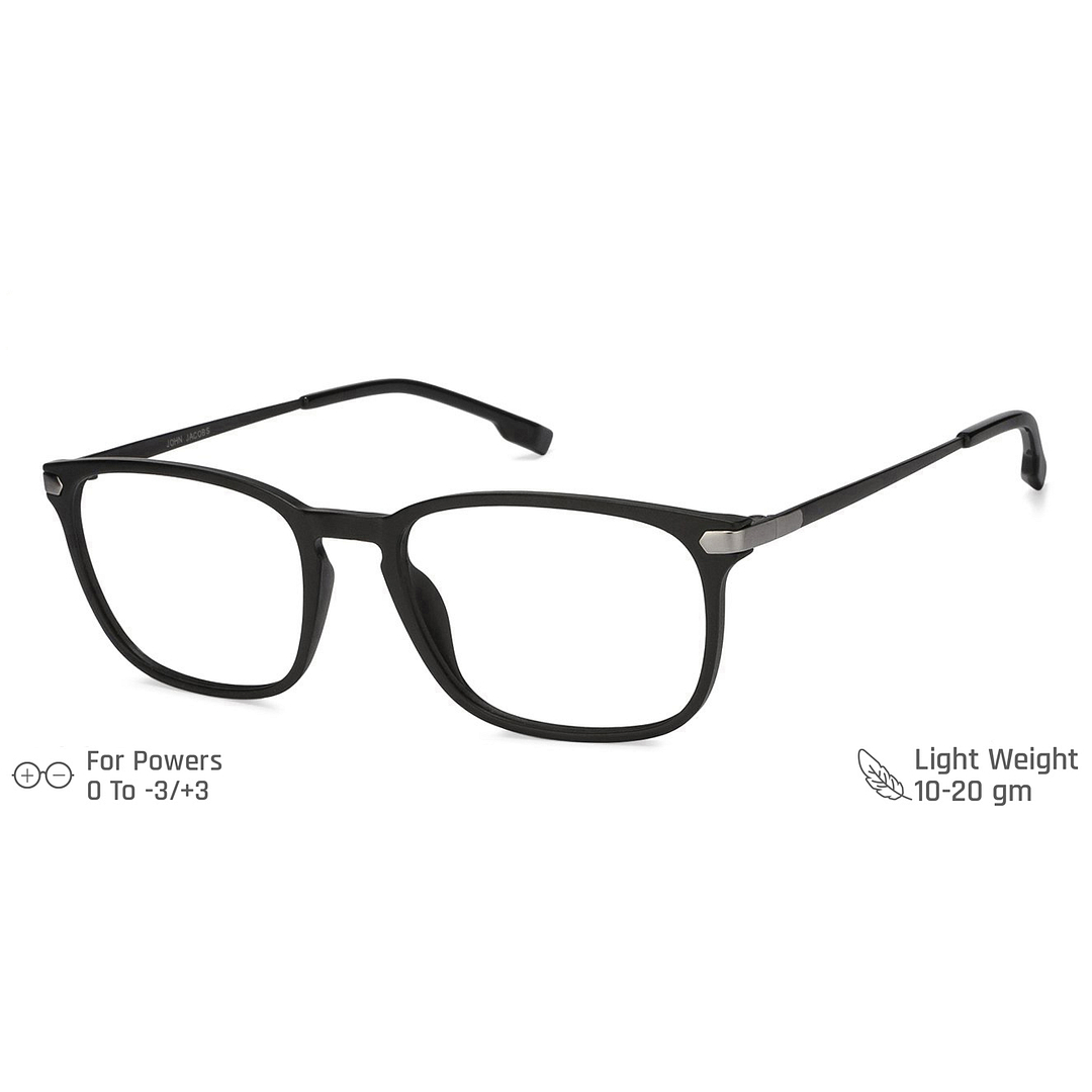 Blue Block Phone Computer Glasses Matte Black Full Rim Rectangle