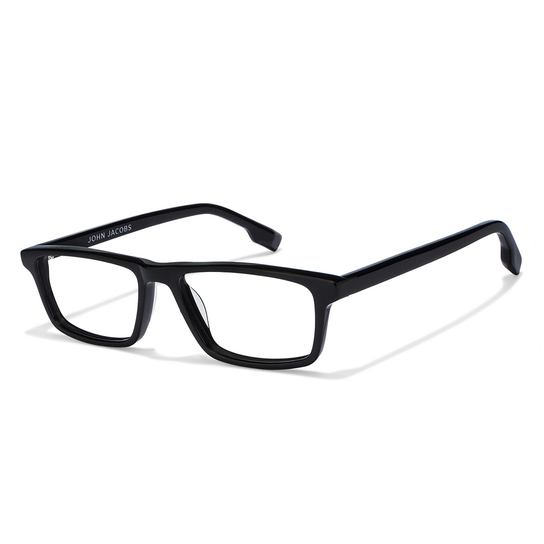 John Jacobs Screen Glasses Black Full Rim Rectangle right side