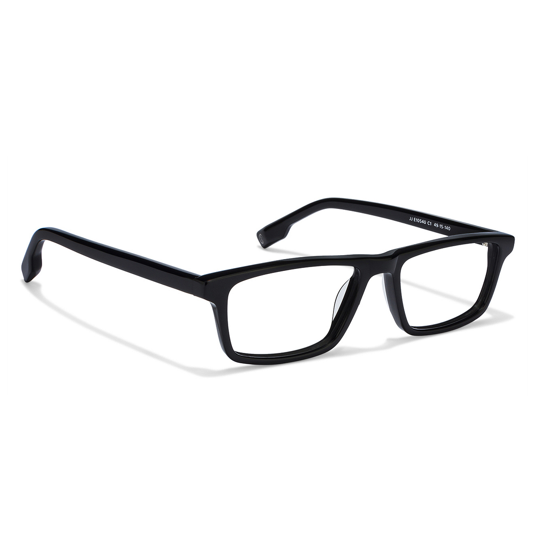 John Jacobs Screen Glasses Black Full Rim Rectangle left side