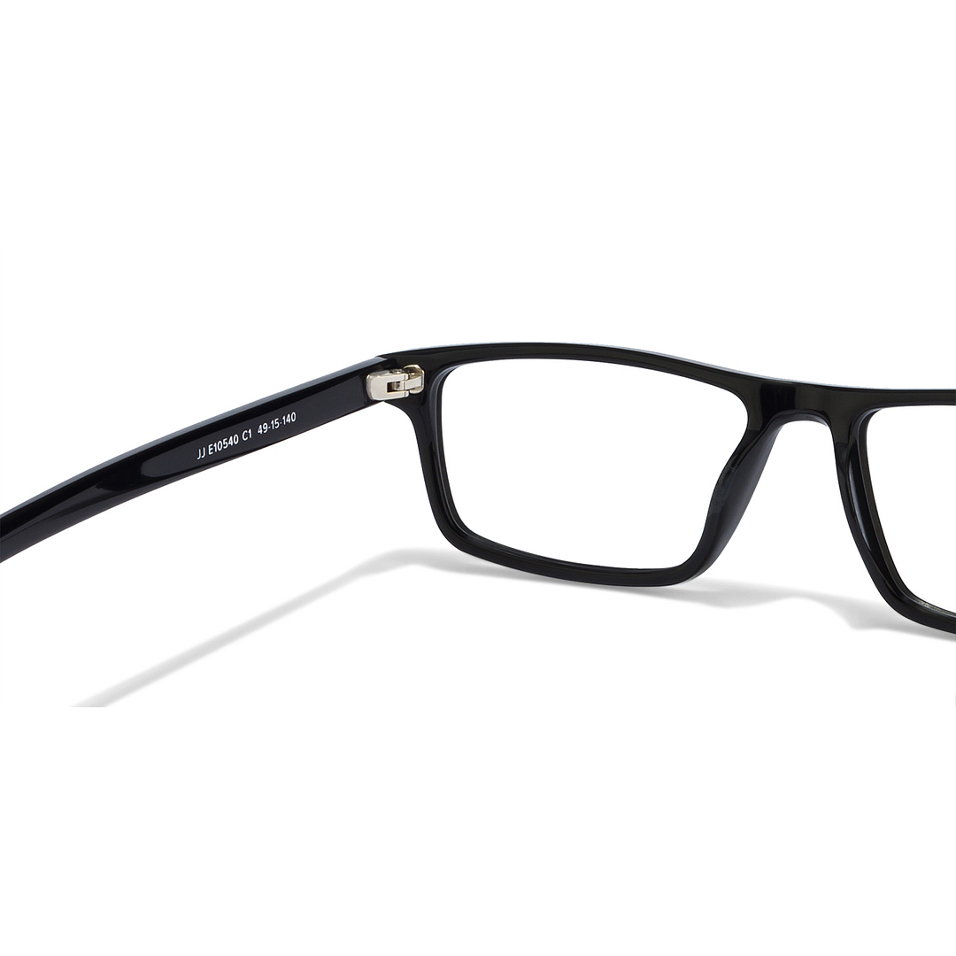 John Jacobs Screen Glasses Black Full Rim Rectangle left side