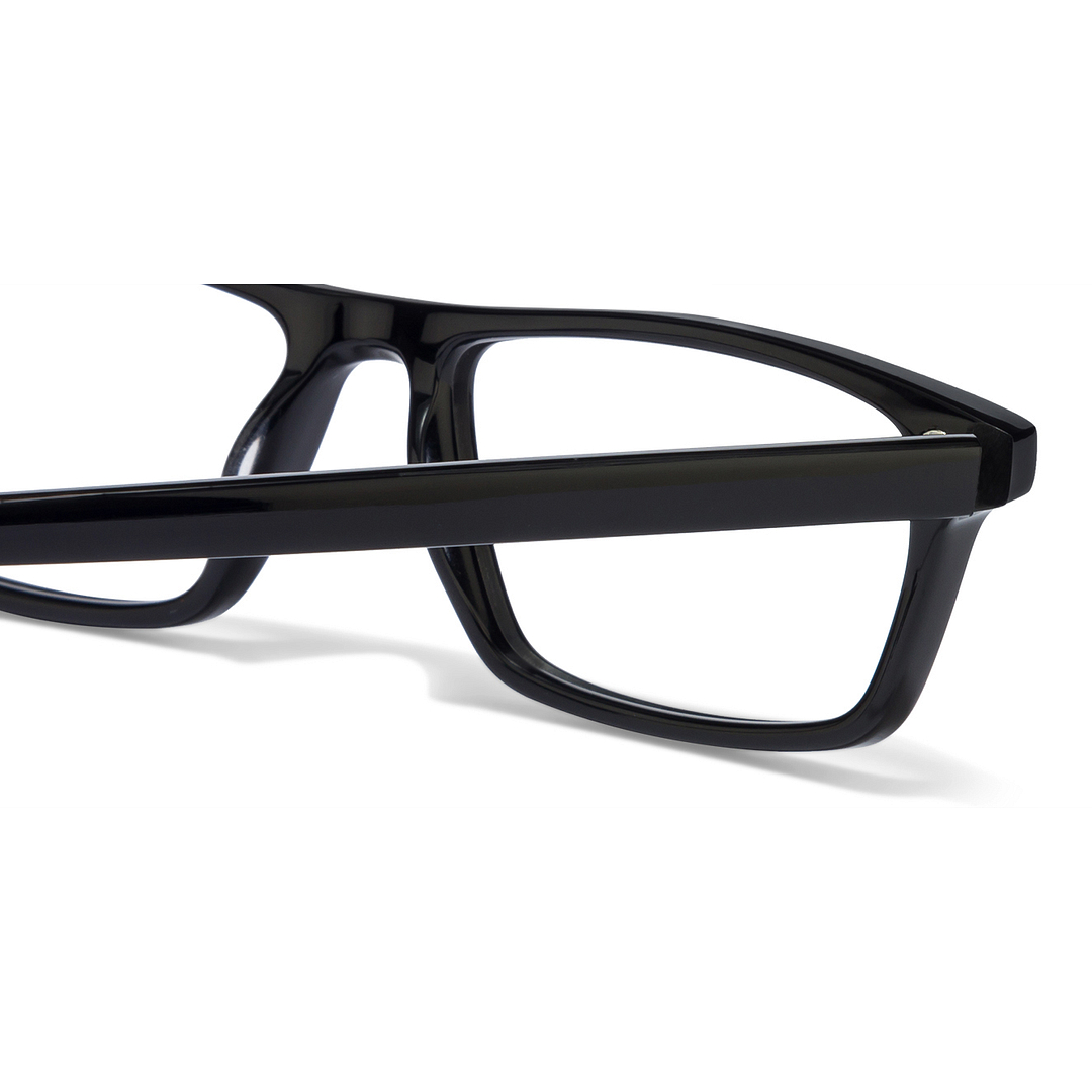 John Jacobs Screen Glasses Black Full Rim Rectangle right side