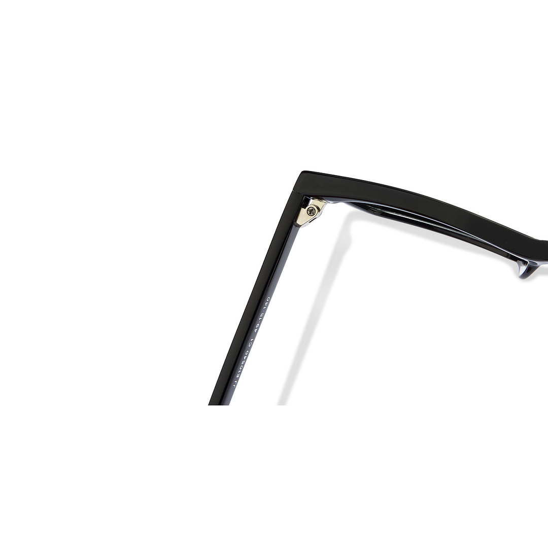 John Jacobs Screen Glasses Black Full Rim Rectangle left side