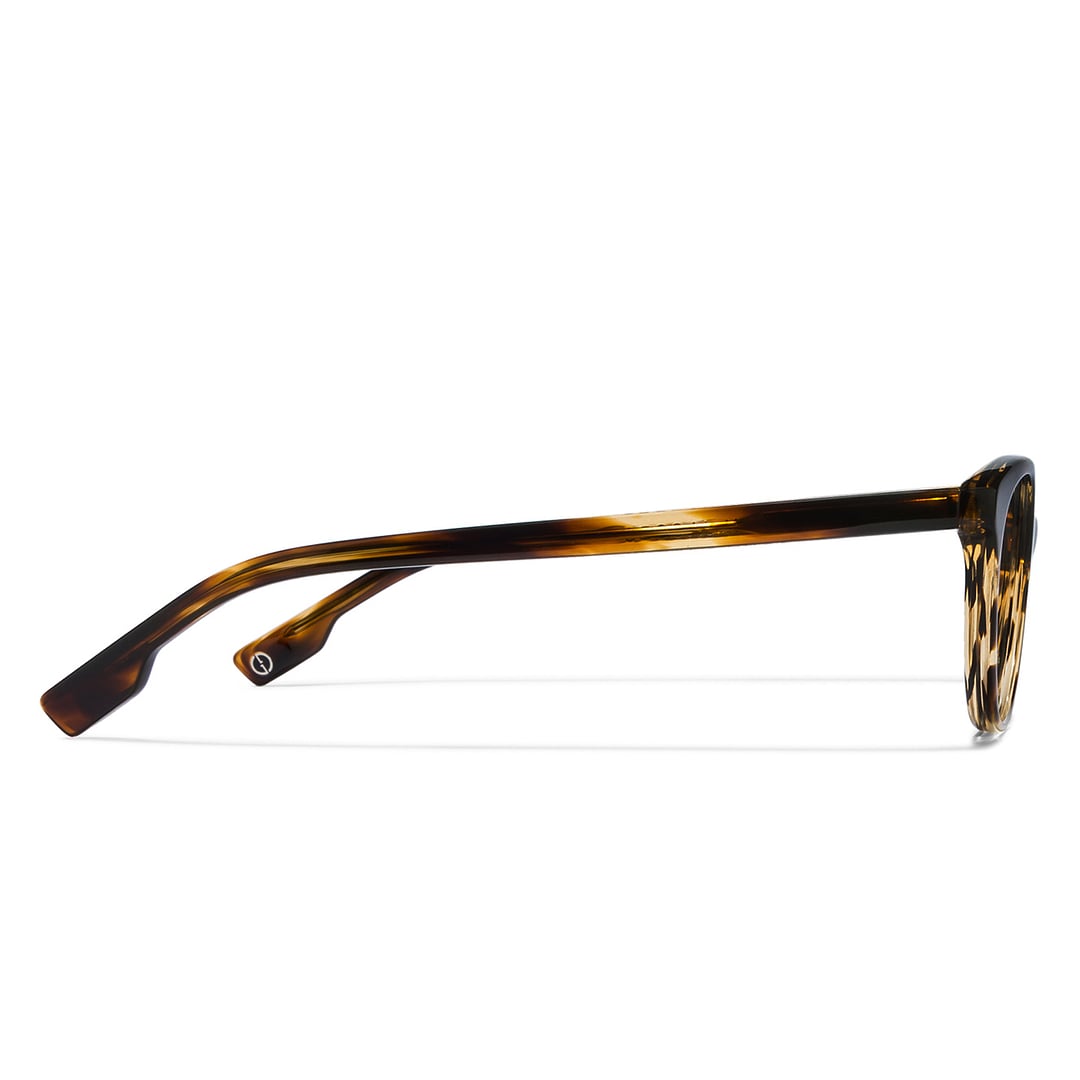 John Jacobs Light Brown Full Rim Cat Eye right side