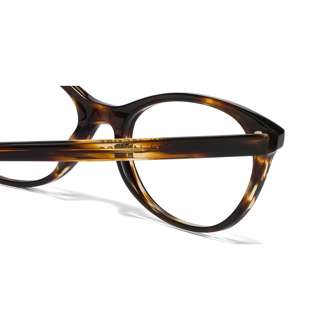 John Jacobs Light Brown Full Rim Cat Eye right side