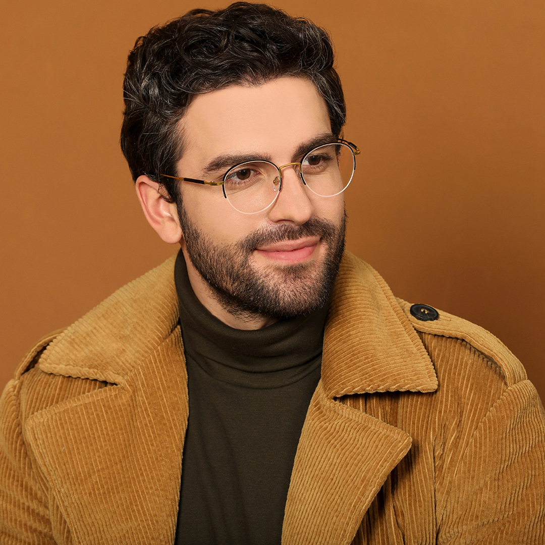 John Jacobs Gold Half Rim Round right side