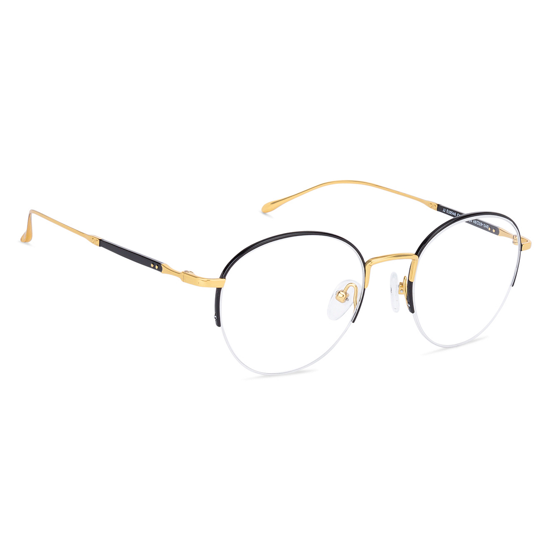 John Jacobs Gold Half Rim Round left side