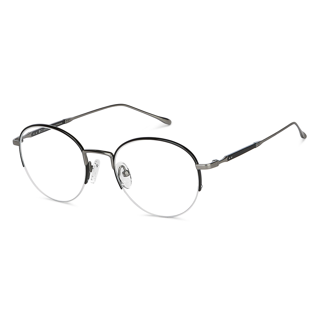 John Jacobs Online Silver Half Rim Round right side