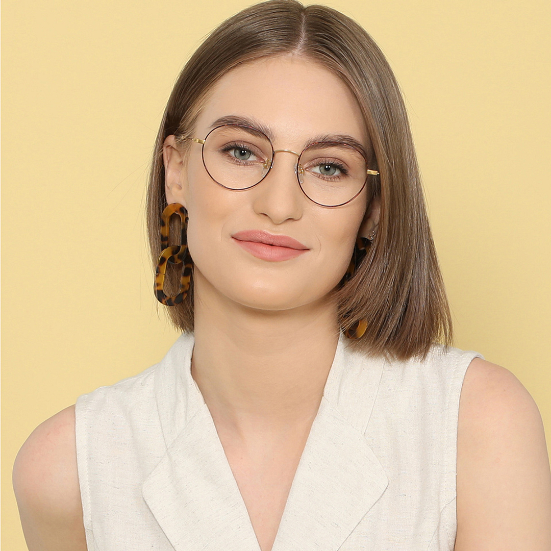 John Jacobs Online Black Full Rim Round left side