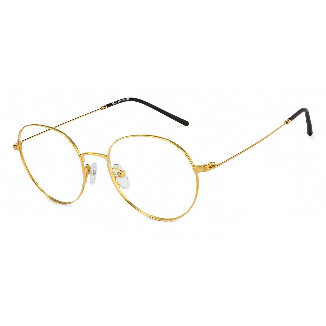 John Jacobs Online Gold Full Rim Round right side
