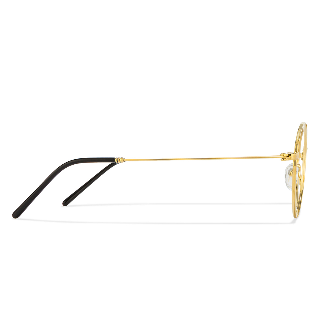 John Jacobs Online Gold Full Rim Round left side
