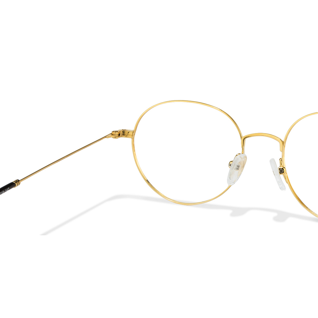John Jacobs Online Gold Full Rim Round right side