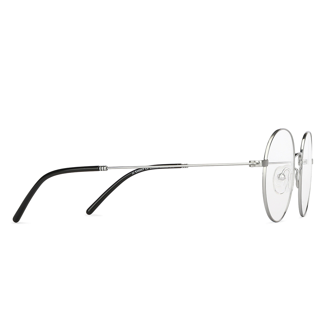 John Jacobs Online Silver Full Rim Round left side