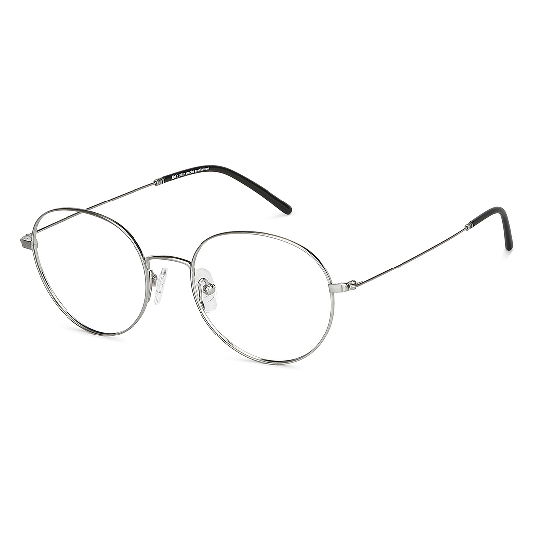 John Jacobs Online Silver Full Rim Round right side