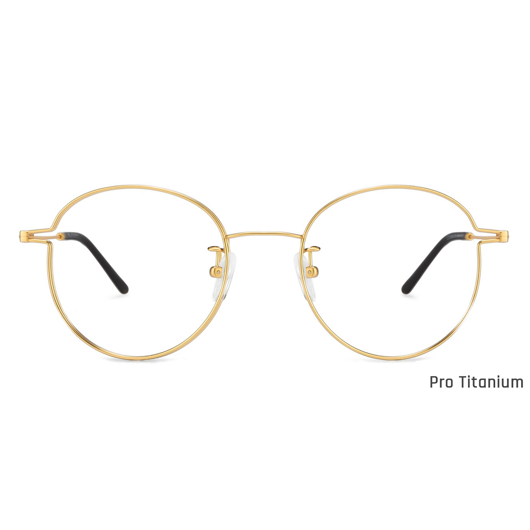 John Jacobs Gold Full Rim Round right side
