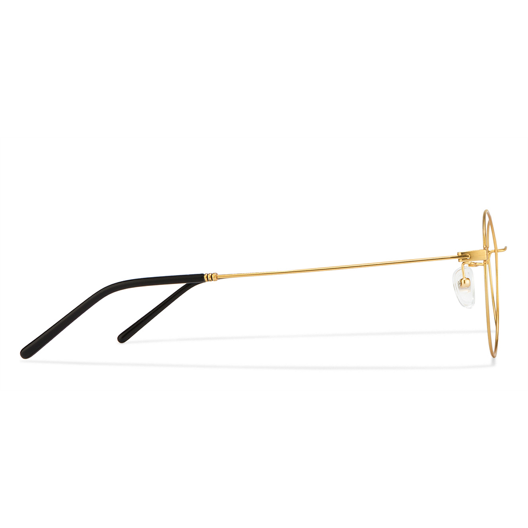 John Jacobs Gold Full Rim Round right side