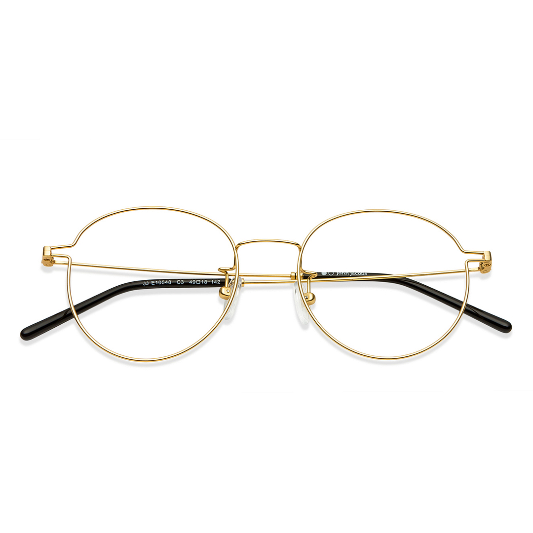 John Jacobs Gold Full Rim Round right side