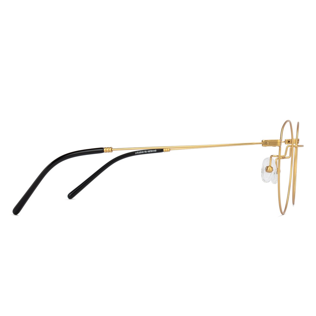 John Jacobs Gold Full Rim Round right side