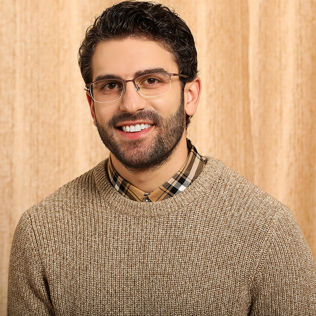 John Jacobs Dark Brown Half Rim Rectangle left side